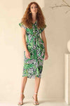 Joseph Ribkoff - Woven Tropical Print Shirt Dress