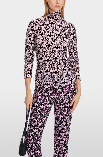 Marc Cain - T-shirt with Ornamental Print