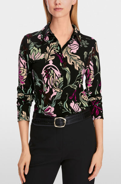 Marc Cain - Shirt Blouse in Flower Print