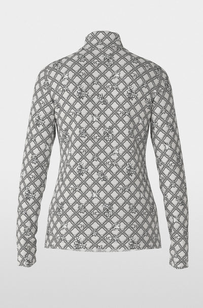 Marc Cain - T-shirt with Marc Cain Logo Chain Print