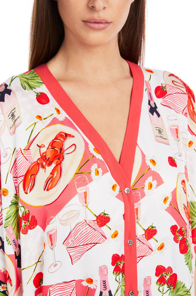 Marc Cain - Short Caftan Style Viscose Dress