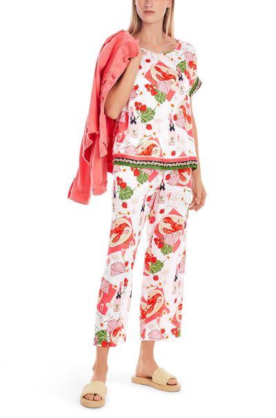 Marc Cain - Viscose Slip On Blouse with Print