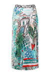 Marc Cain - Pleated Midi Skirt with Print