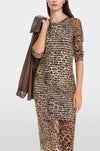 Marc Cain - Tube Dress in Mesh and Mixed Pattern