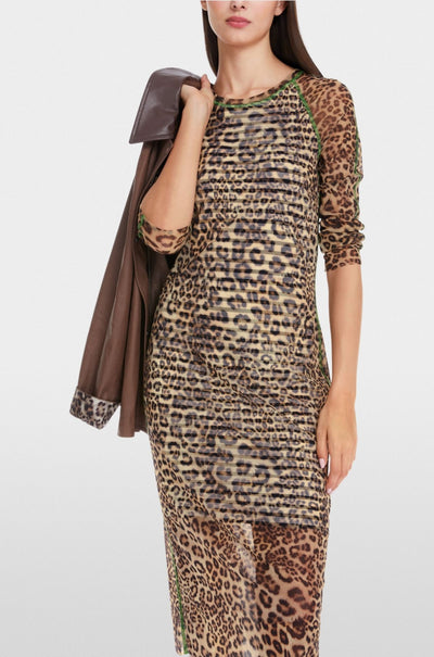 Marc Cain - Tube Dress in Mesh and Mixed Pattern