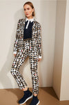 Marc Cain - Patterned Blazer in Scuba Jersey