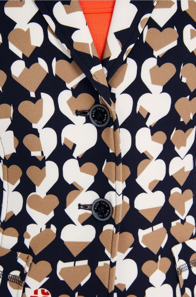 Marc Cain - Patterned Blazer in Scuba Jersey
