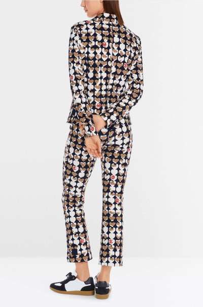 Marc Cain - Patterned Blazer in Scuba Jersey