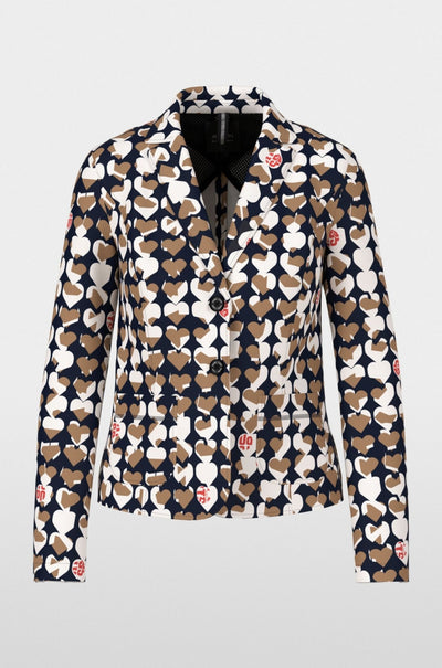 Marc Cain - Patterned Blazer in Scuba Jersey