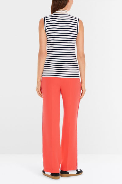Marc Cain - Sleeveless Top with Stand-Up Collar