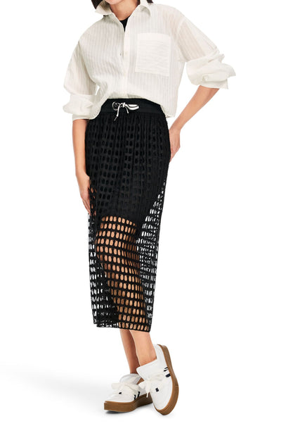 Marc Cain - Airy Skirt in Openwork Mesh Knit
