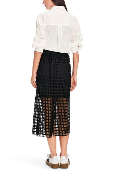 Marc Cain - Airy Skirt in Openwork Mesh Knit