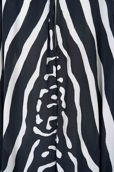 Camilla - Zig Zag Zoo Long Kaftan w/ Button Cuff