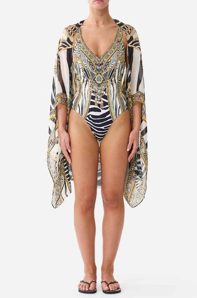 Camilla - Zig Zag Zoo Silk Chiffon Shrug