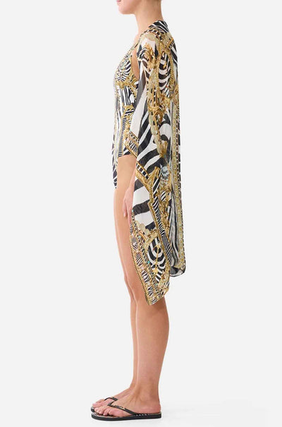 Camilla - Zig Zag Zoo Silk Chiffon Shrug