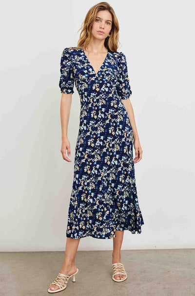 Rails - Zariah Midi Dress in Navy Flora