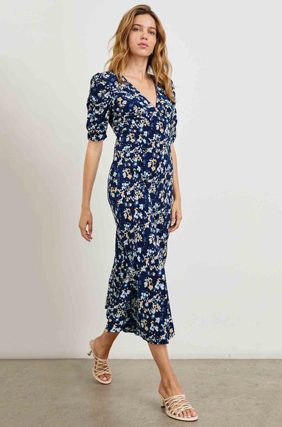 Rails - Zariah Midi Dress in Navy Flora