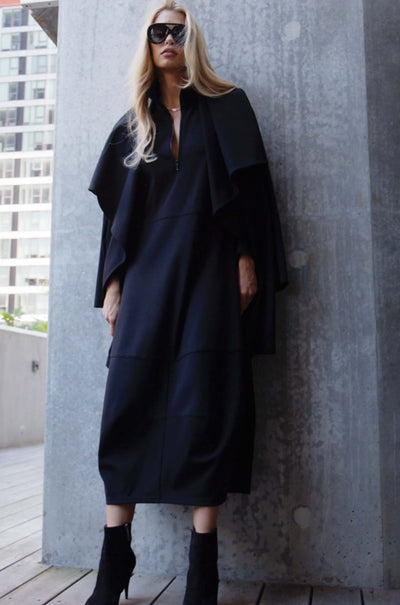 Mela Purdie - Zip Cone Dress in Polished Ponte