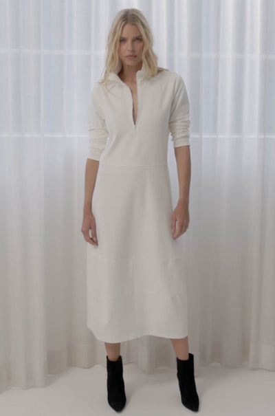 Mela Purdie - Zip Cone Dress in Polished Ponte