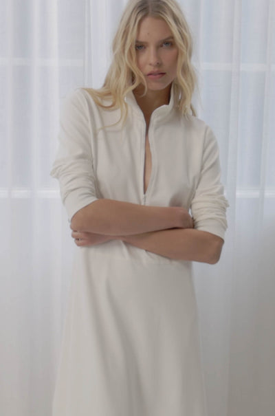 Mela Purdie - Zip Cone Dress in Polished Ponte