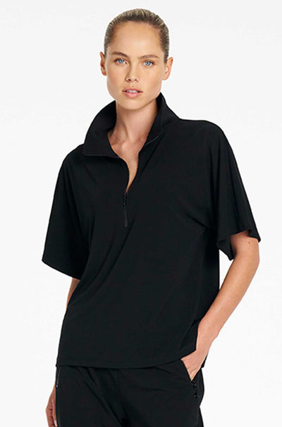 Mela Purdie - Zip Flute Top in Powder Knit