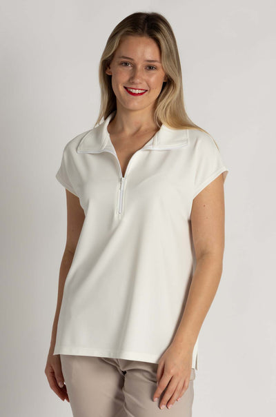 Mela Purdie - Zip Front Shell in Powder Knit