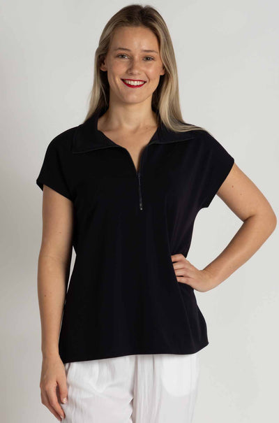 Mela Purdie - Zip Front Shell in Powder Knit