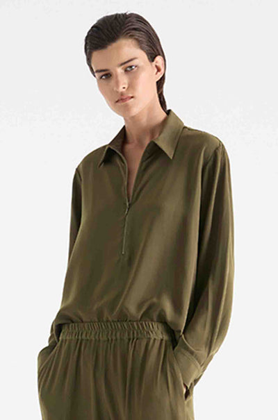 Mela Purdie - Zip Front Shirt in Mache