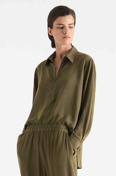 Mela Purdie - Zip Front Shirt in Mache