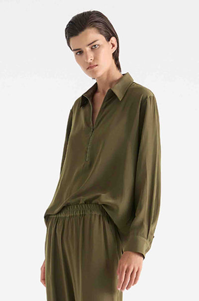 Mela Purdie - Zip Front Shirt in Mache