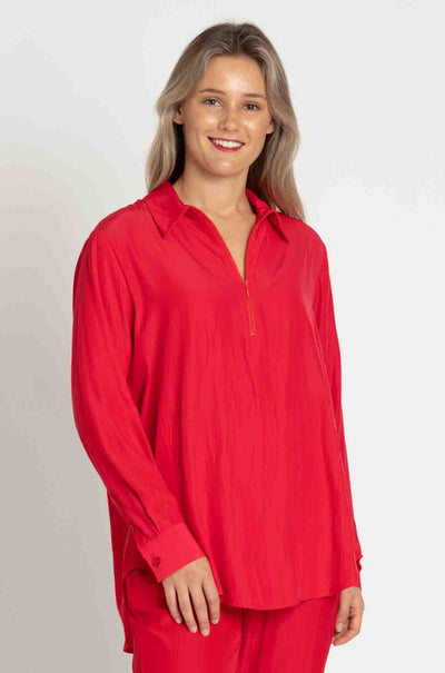 Mela Purdie - Zip Front Shirt in Mache