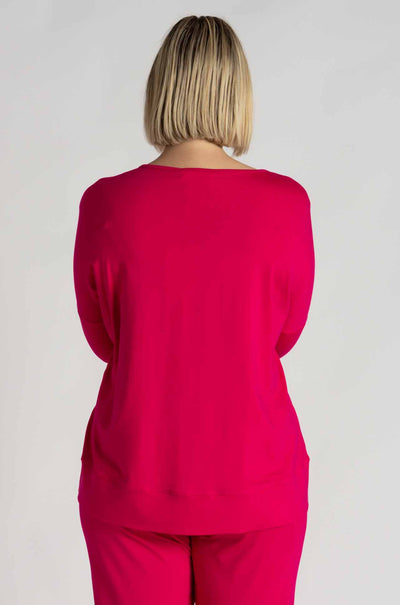 Mela Purdie - Zip Pocket Sweater in Cerise
