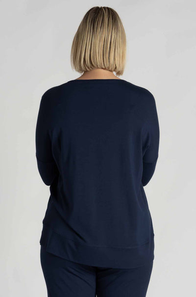 Mela Purdie - Zip Pocket Sweater in Sapphire