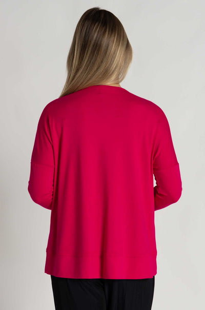 Mela Purdie - Zip Pocket Sweater in Cerise
