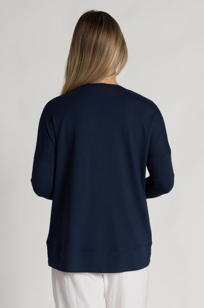 Mela Purdie - Zip Pocket Sweater in Sapphire