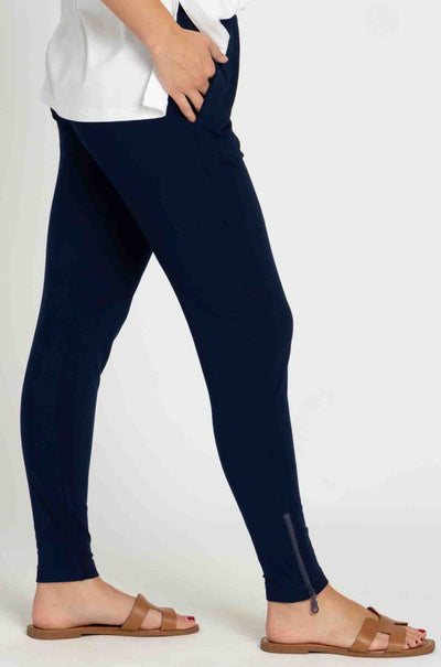 Mela Purdie - Zip Stiletto Pant in Denim