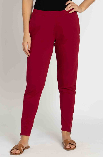 Mela Purdie - Zip Stiletto Pant in Chilli