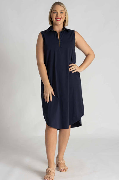 Mela Purdie - Zip Tank Dress in Sapphire (Zambezee Exclusive Re-Cut)