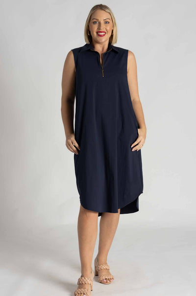 Mela Purdie - Zip Tank Dress in Sapphire (Zambezee Exclusive Re-Cut)