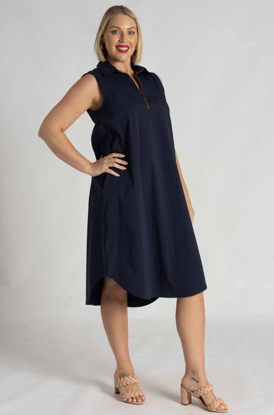 Mela Purdie - Zip Tank Dress in Sapphire (Zambezee Exclusive Re-Cut)