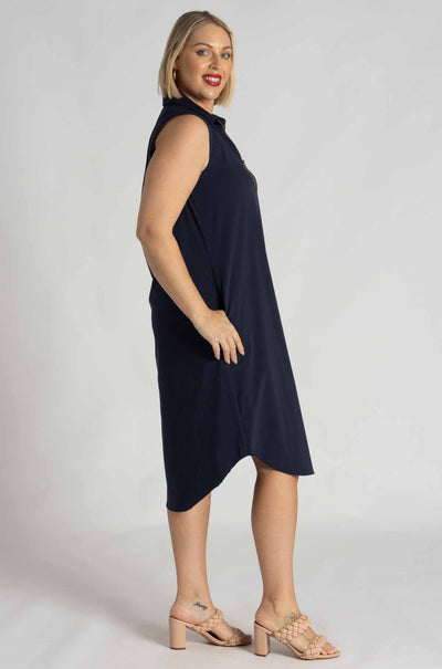 Mela Purdie - Zip Tank Dress in Sapphire (Zambezee Exclusive Re-Cut)