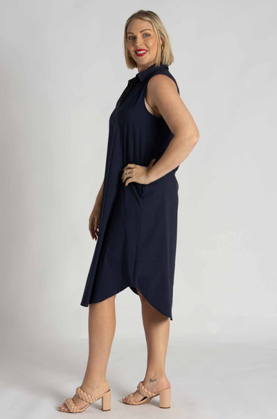 Mela Purdie - Zip Tank Dress in Sapphire (Zambezee Exclusive Re-Cut)