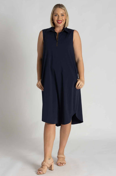 Mela Purdie - Zip Tank Dress in Sapphire (Zambezee Exclusive Re-Cut)