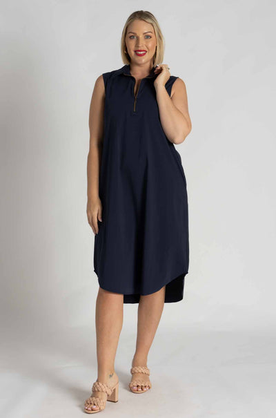 Mela Purdie - Zip Tank Dress in Sapphire (Zambezee Exclusive Re-Cut)