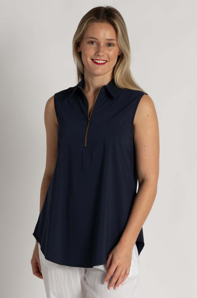 Mela Purdie - Zip Tank in Sapphire (Zambezee Exclusive Re-Cut)