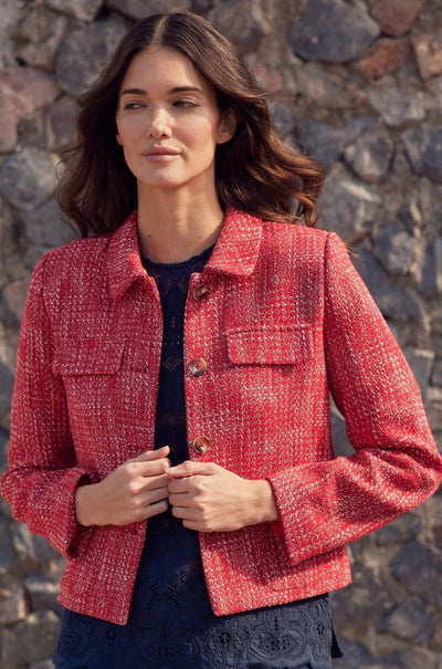 zoe kratzmann - adjoin jacket in fire boucle