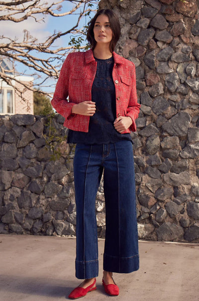 zoe kratzmann - adjoin jacket in fire boucle