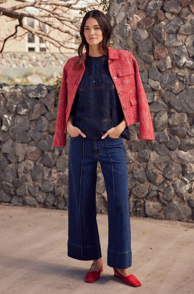 zoe kratzmann - adjoin jacket in fire boucle