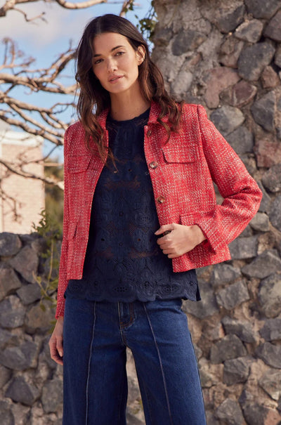 zoe kratzmann - adjoin jacket in fire boucle
