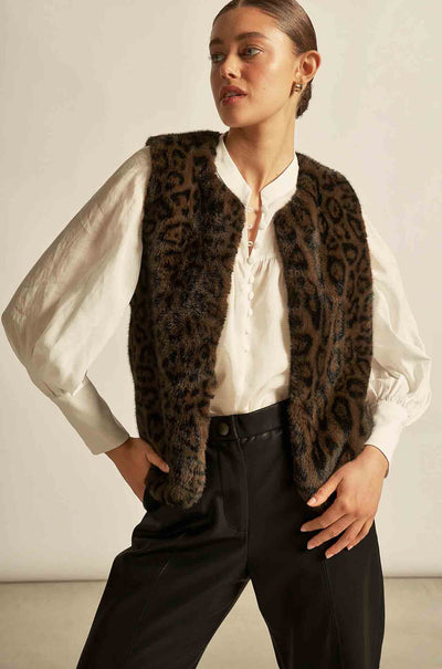 Zoe Kratzmann - affirm vest in ocelot